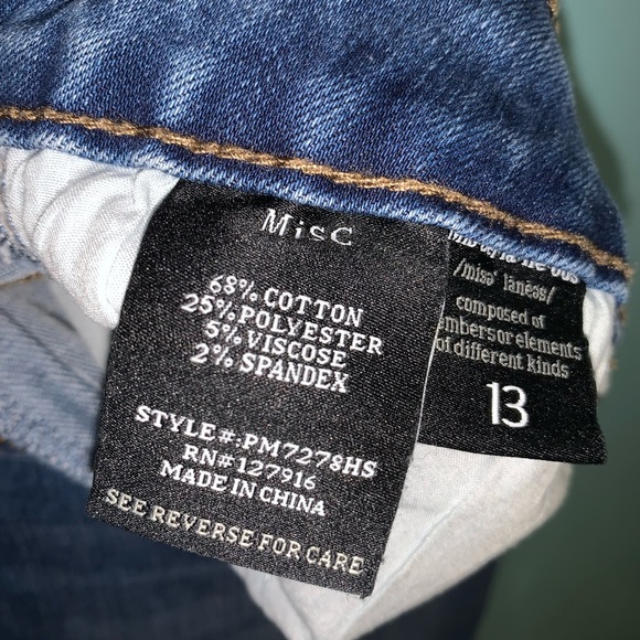 MISC Women's 13 Classic Distressed High Waist Straight Leg 5 Pocket Jeans - Picture 7 of 7